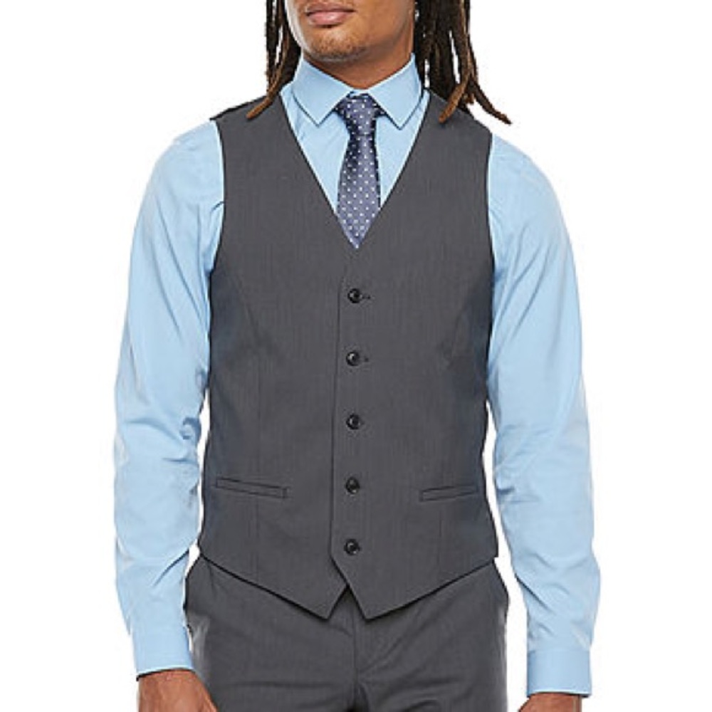Men’s Grey Suit Vest